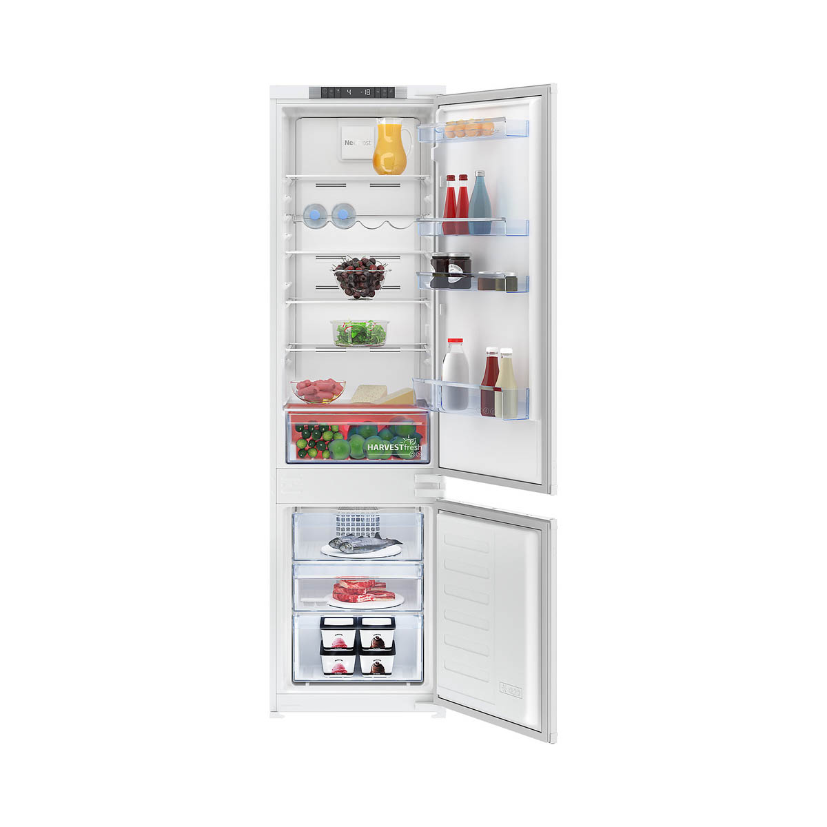 Beko Fridge Freezer 284L BCND4V973 Integrated 70:30 Frost Free 2 Doors 193.5cm - Image 2