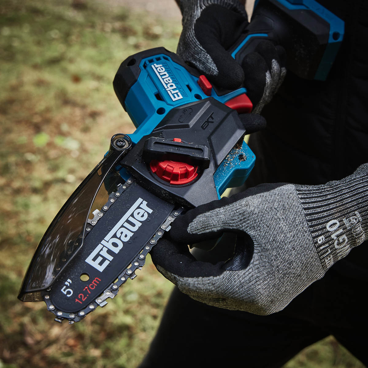 Erbauer Chainsaw Cordless 18/36V 3.0/6.0Ah ERI1035PRS 12.7cm Pruner Wood Cutter - Image 6