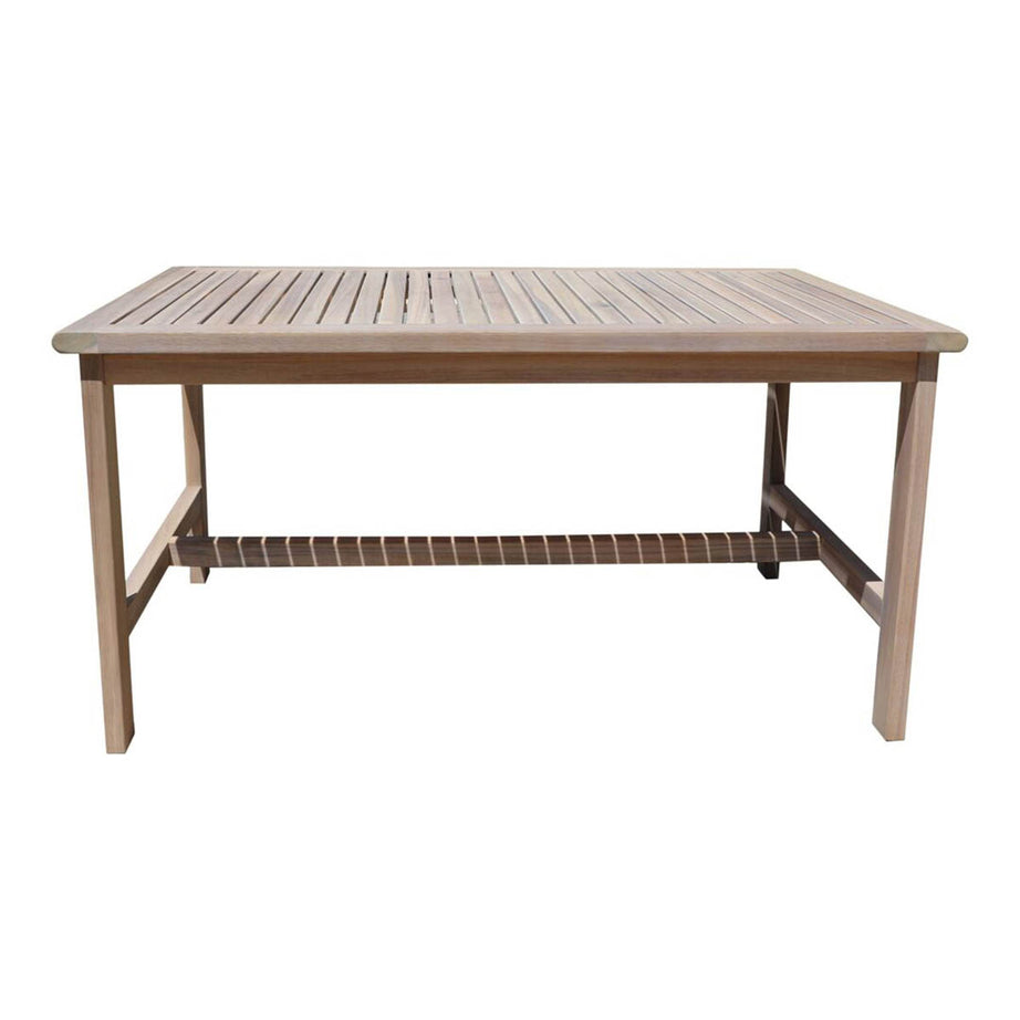 Outdoor Coffee Set 4 Seater Natural Wood Chairs Table Garden Patio Furniture - Image 4