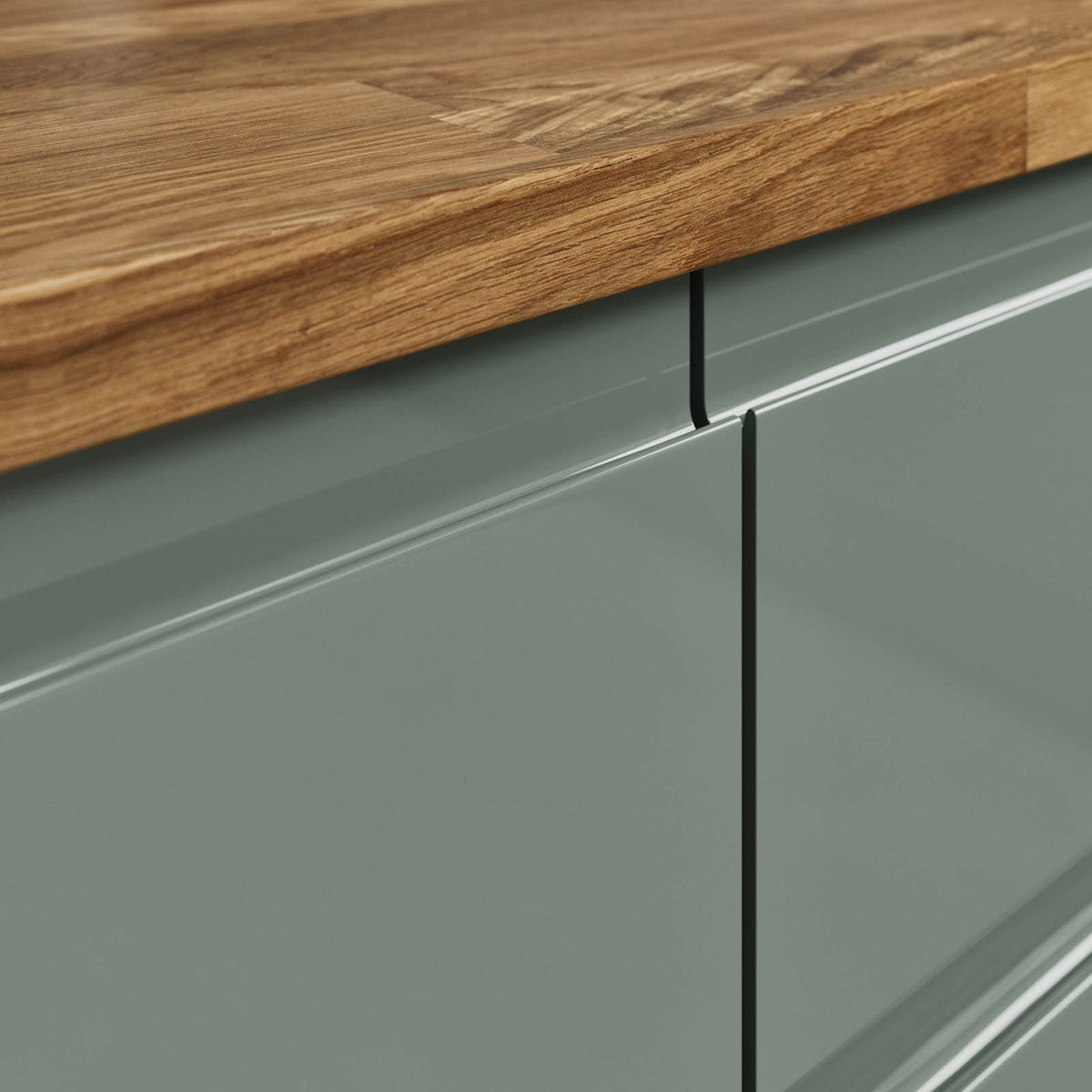 Kitchen Cabinet Door Garcinia Gloss Reed Green 70:30 Larder W60xH128.cm - Image 4