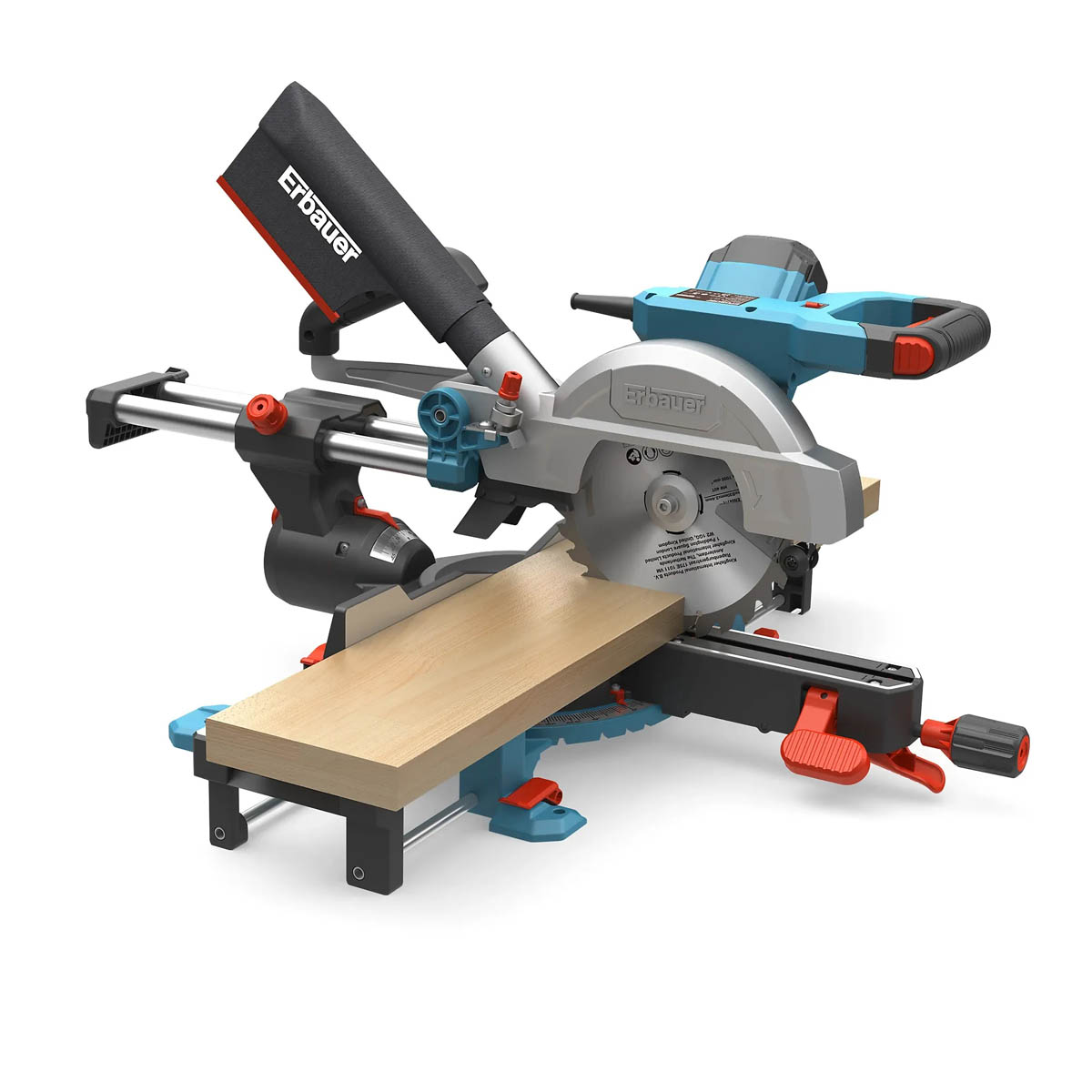 Erbauer Mitre Saw Sliding 216mm ERB1073MSW Double Bevel Radial Compact 1400W - Image 4