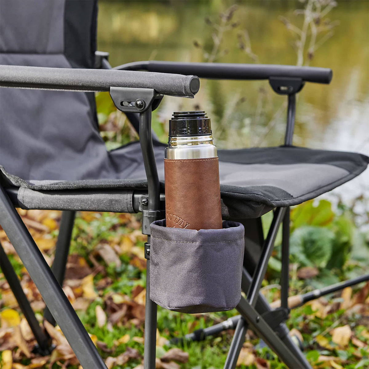 Vatani Heated Camping Chair Foldable Grey USB Remote Control Outdoor - Image 7