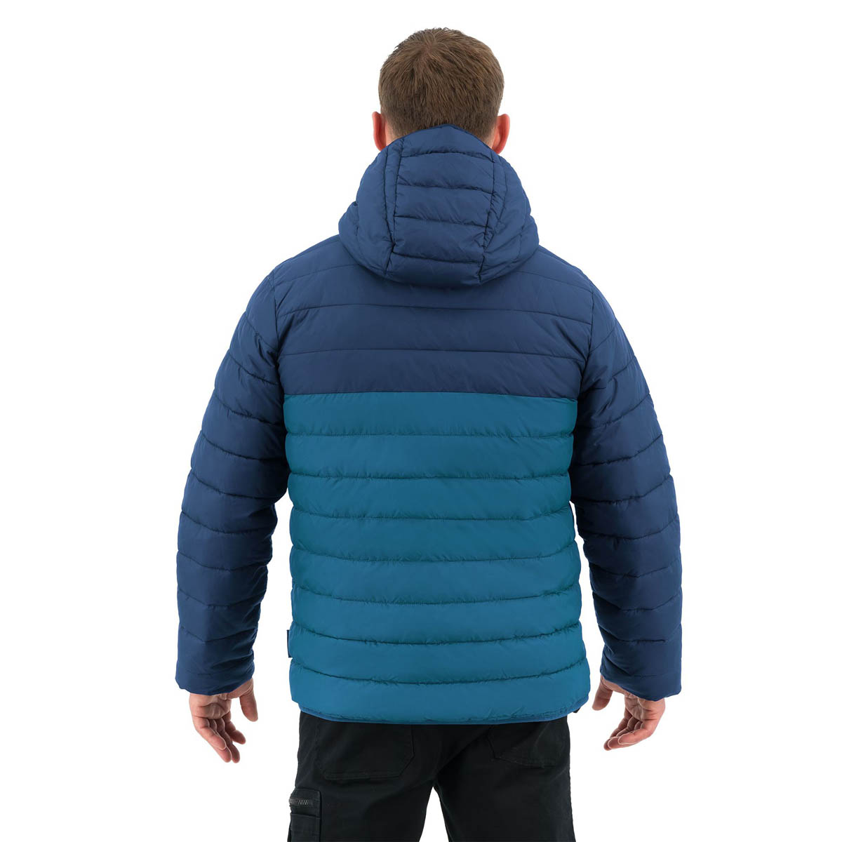 Site Men's Work Jacket Cowles Navy Blue Hooded Zip Pockets Lightweight X Large - Image 7