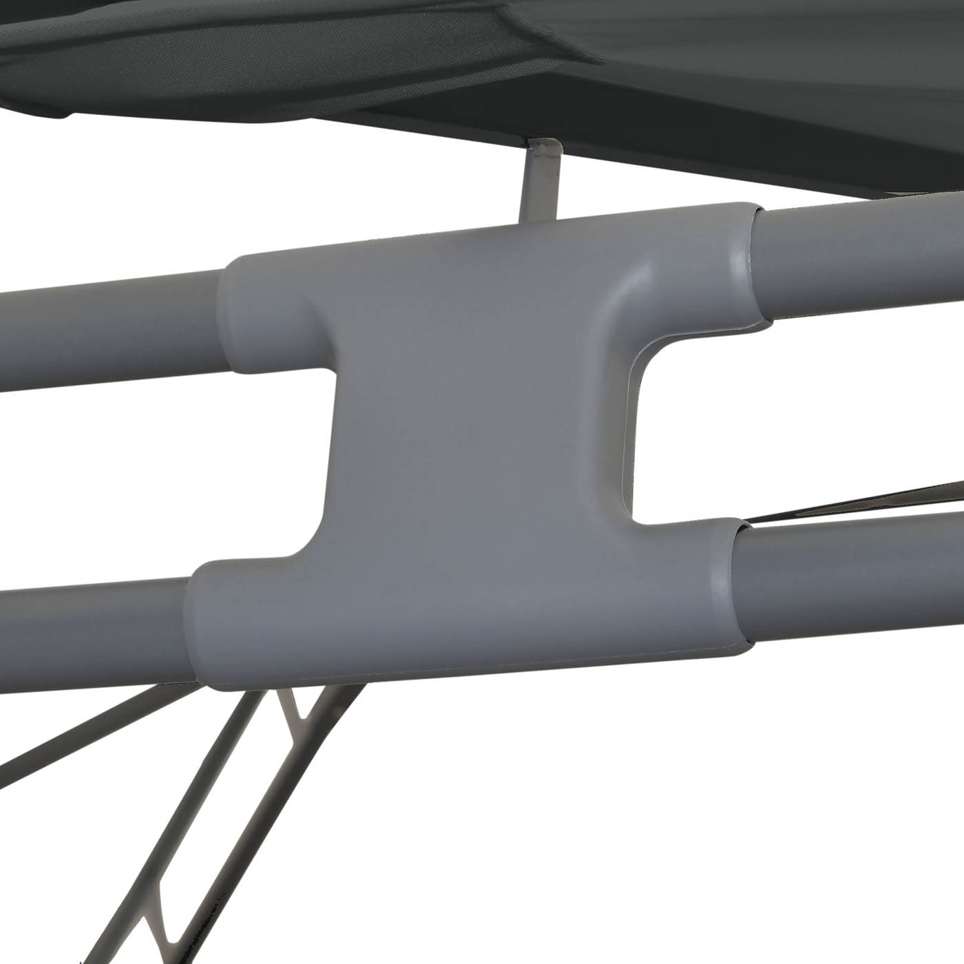 GoodHome Square Gazebo Tent Thar Grey (H) 2.8m (W) 3m - Image 8