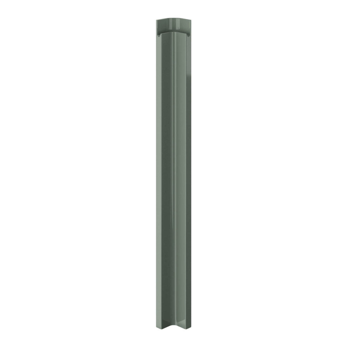 Kitchen Corner Post Gloss Standard MDF Reed Green Modern (W)59mm (H)715mm - Image 1