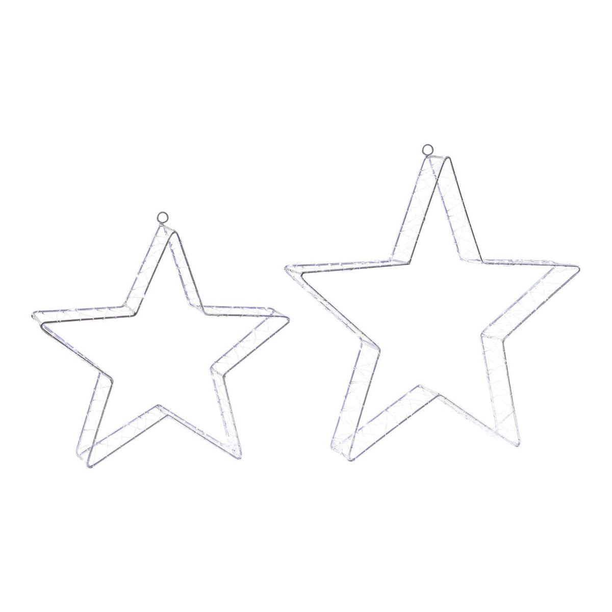 LED Stars Christmas Silhouette Ice And Warm White Timer Indoor Outdoor Home - Image 7