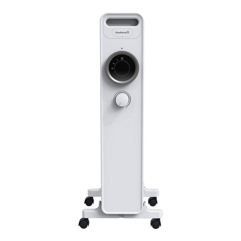 Oil Filled Radiator Electric White Portable 3 Heat Settings 7 fins 1500W - Image 3