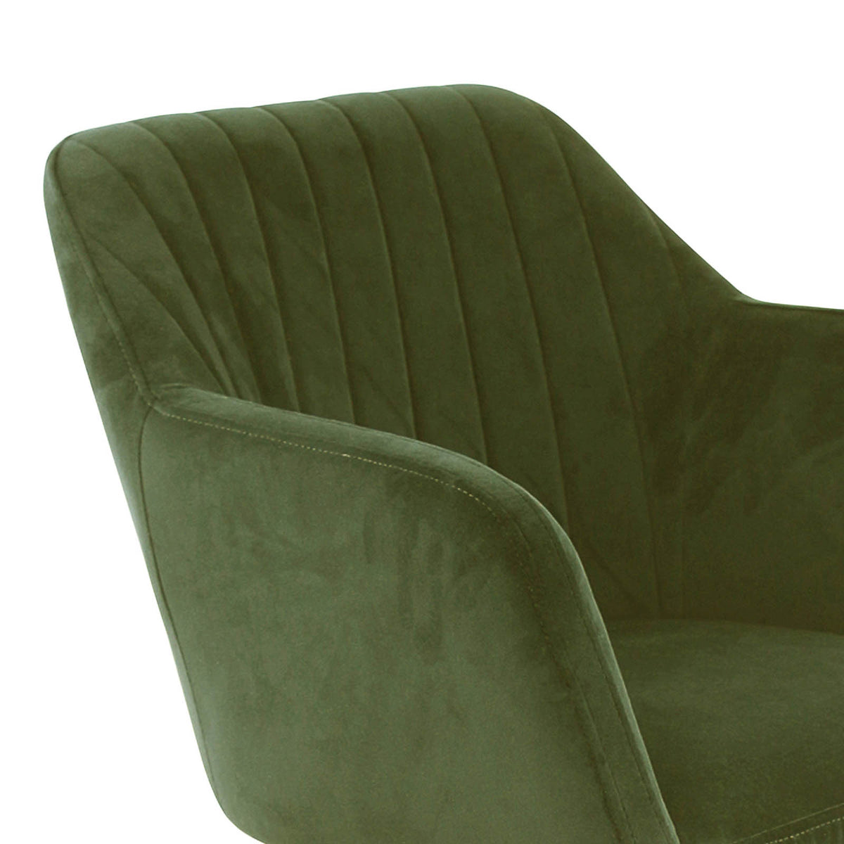 Kitchen Bar Stool Green Velvet Padded High Back Footrest Comfortable Modern - Image 5