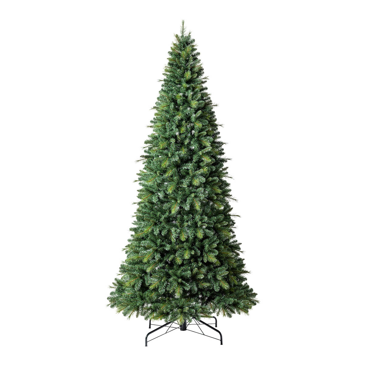 Artificial Christmas Tree 10ft Hinged Full Green Natural Effect Metal Stand - Image 3