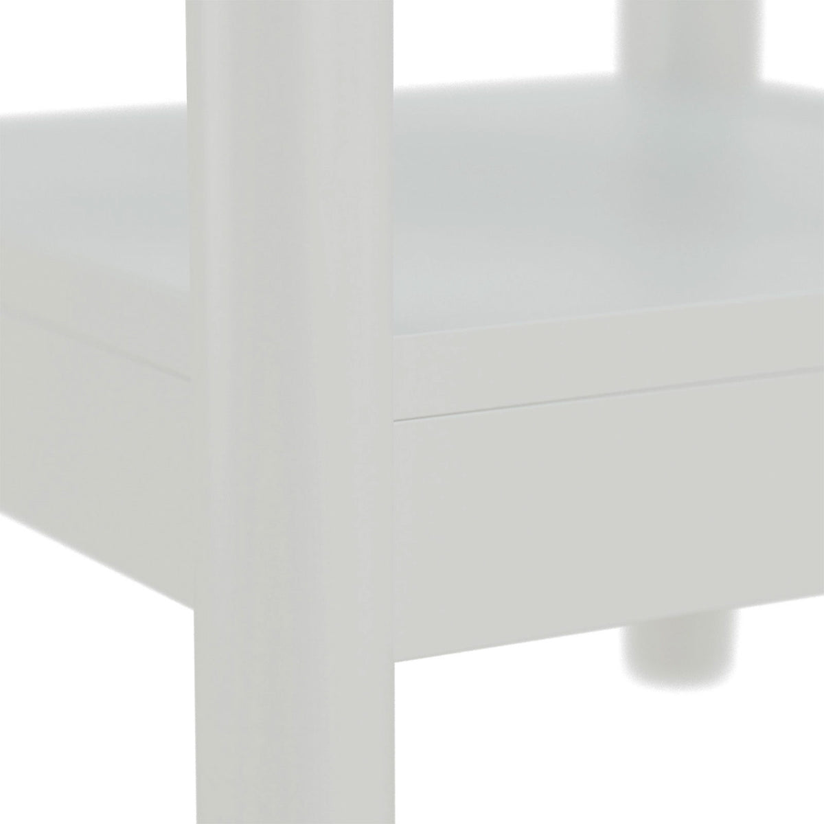 Flexi Storage Bedside Chest White Painted 1 Drawer MDF 55x35x35cm - Image 3