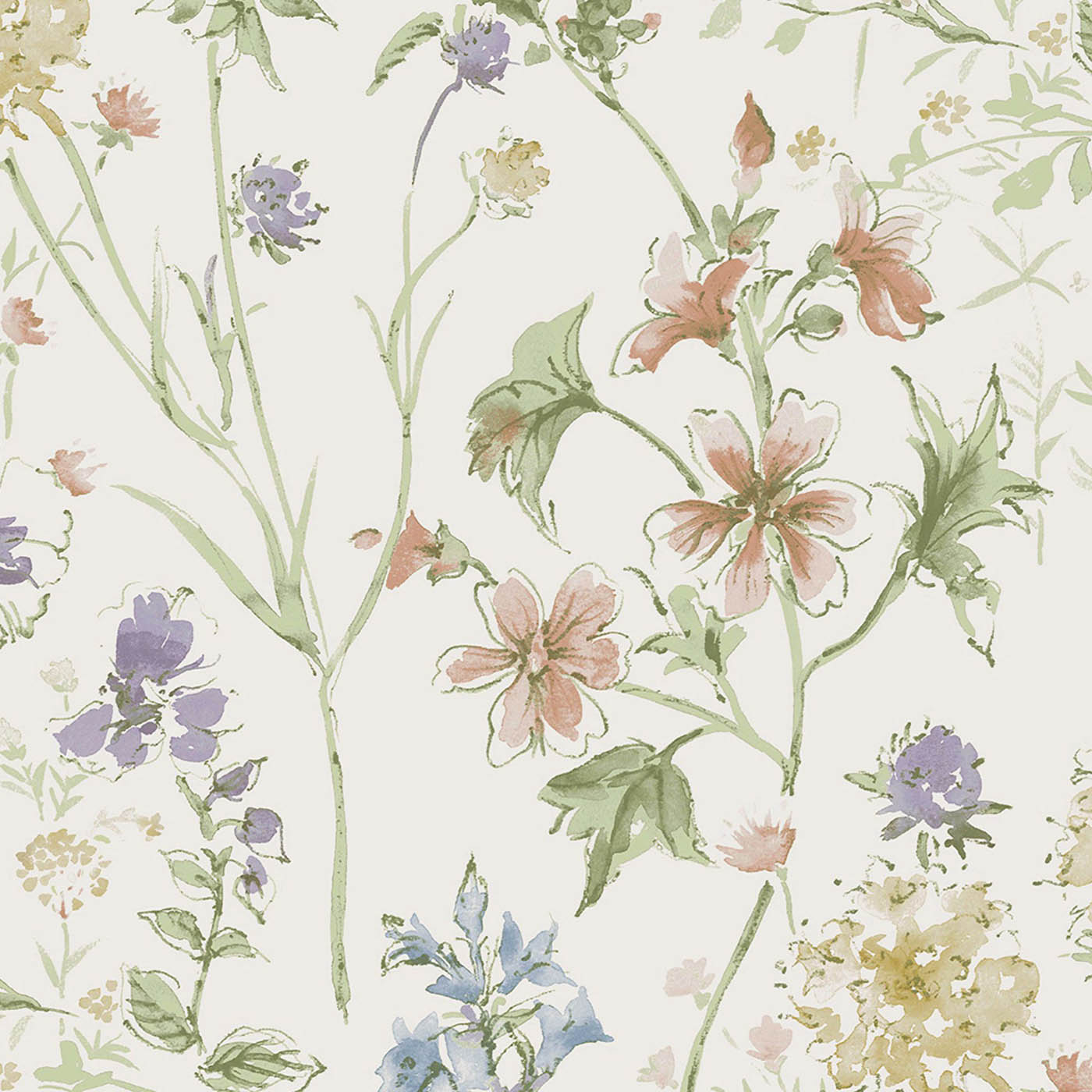 Laura Ashley Wallpaper Smooth Multicolour Wild Meadow Contemporary 5.2m² - Image 7