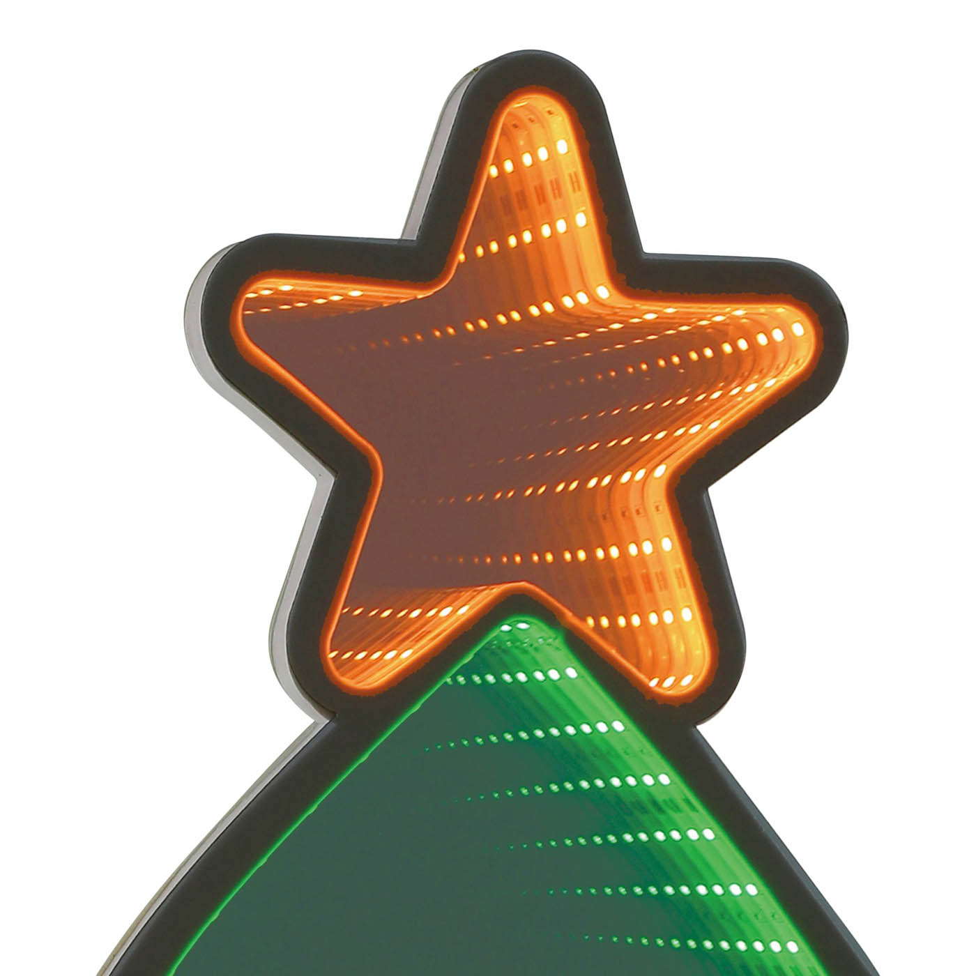 Christmas Tree Silhouette 246 LED Lights Multicolour Indoor Timer (H) 600mm - Image 5