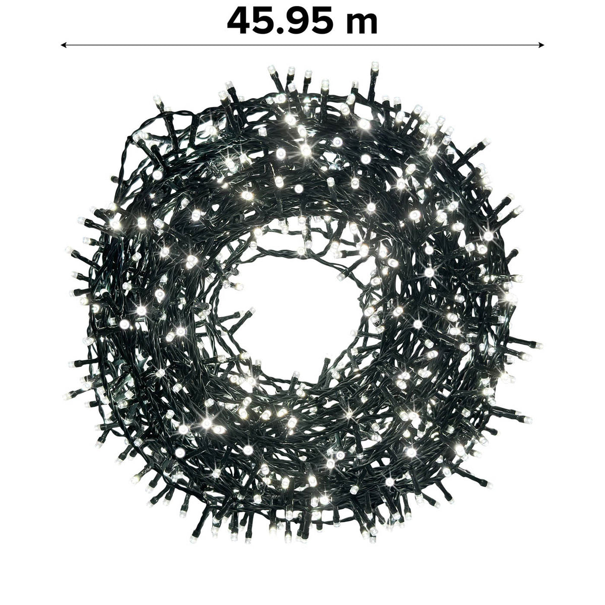 889 LED Christmas String Lights 720 Ice White Timer Indoor Decoration - Image 3