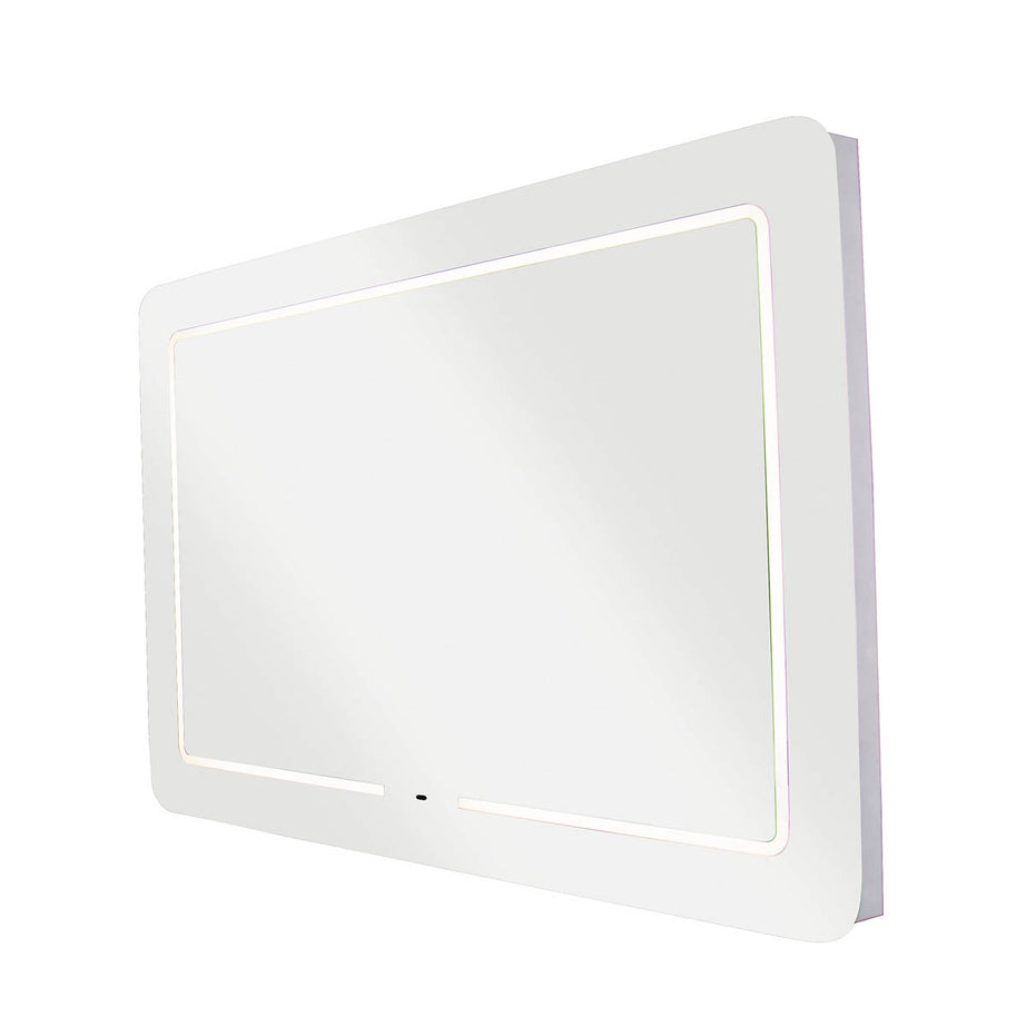 Croydex Bathroom Mirror Wall-Mounted Illuminated Rectangular (H)60cm (W)90cm - Image 1