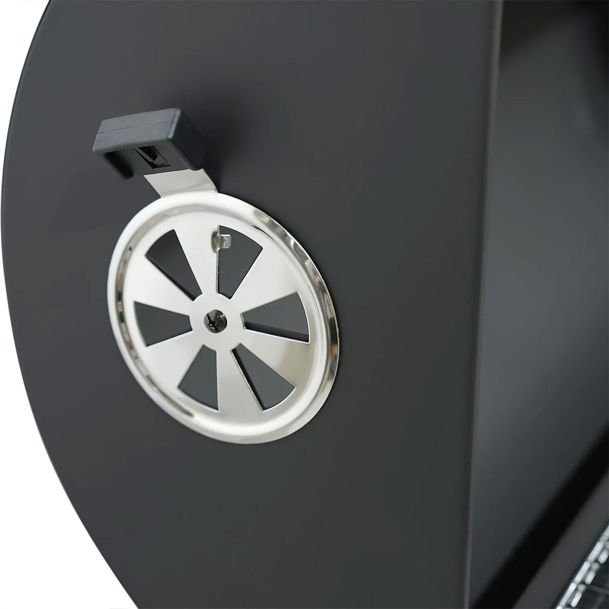 Griffin Black Charcoal Barbecue Rectangle Garden BBQ Grill Trolley Portable - Image 10