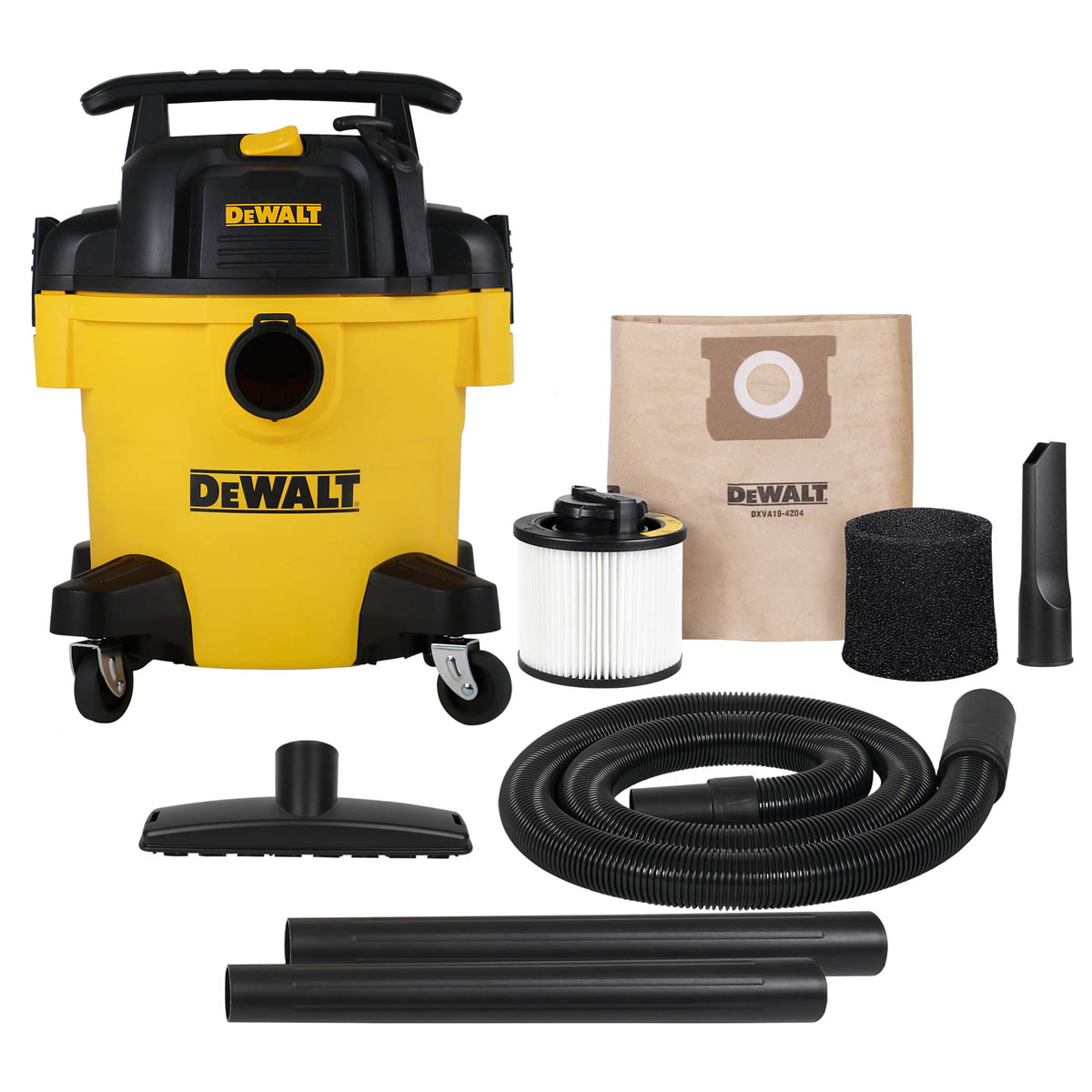 DeWalt Wet Dry Vacuum Cleaner DXV20PC Wheeled 1050W Heavy Duty Durable 20L - Image 1