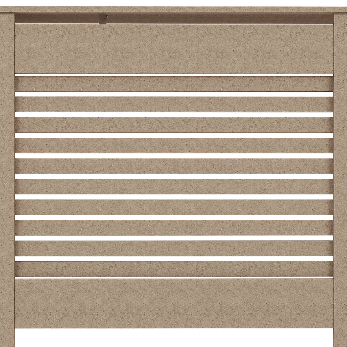Willbourne Large Horizontal Slat Radiator Cover 1720mm White Cabinet - Image 7