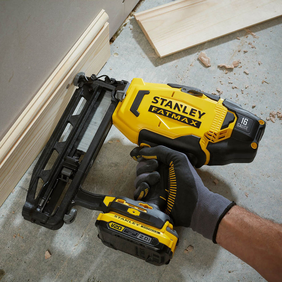 Stanley FatMax Nail Gun Second Fix Cordless 16 Gauge 18V 64mm 2 x 2Ah Li-ion - Image 2