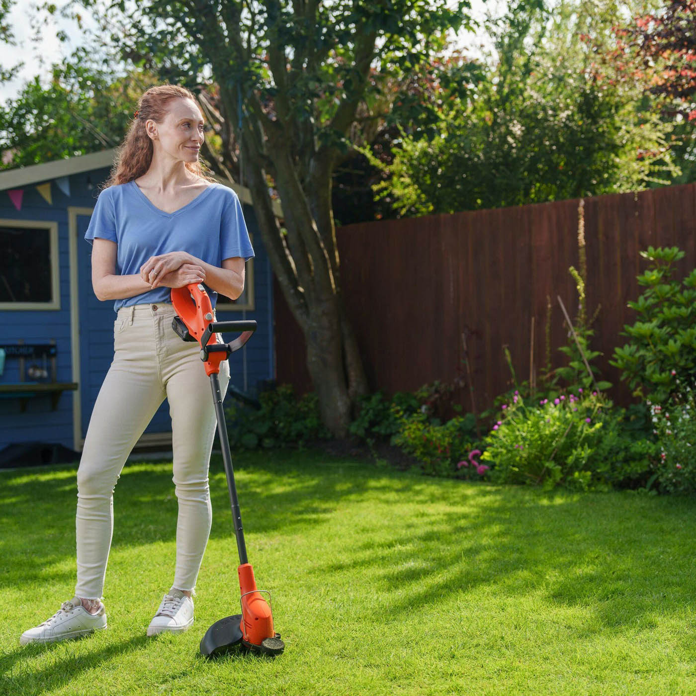 Flymo Grass Trimmer Cordless 18V 2Ah Li-Ion 970764101 250mm Grass Cutter - Image 7