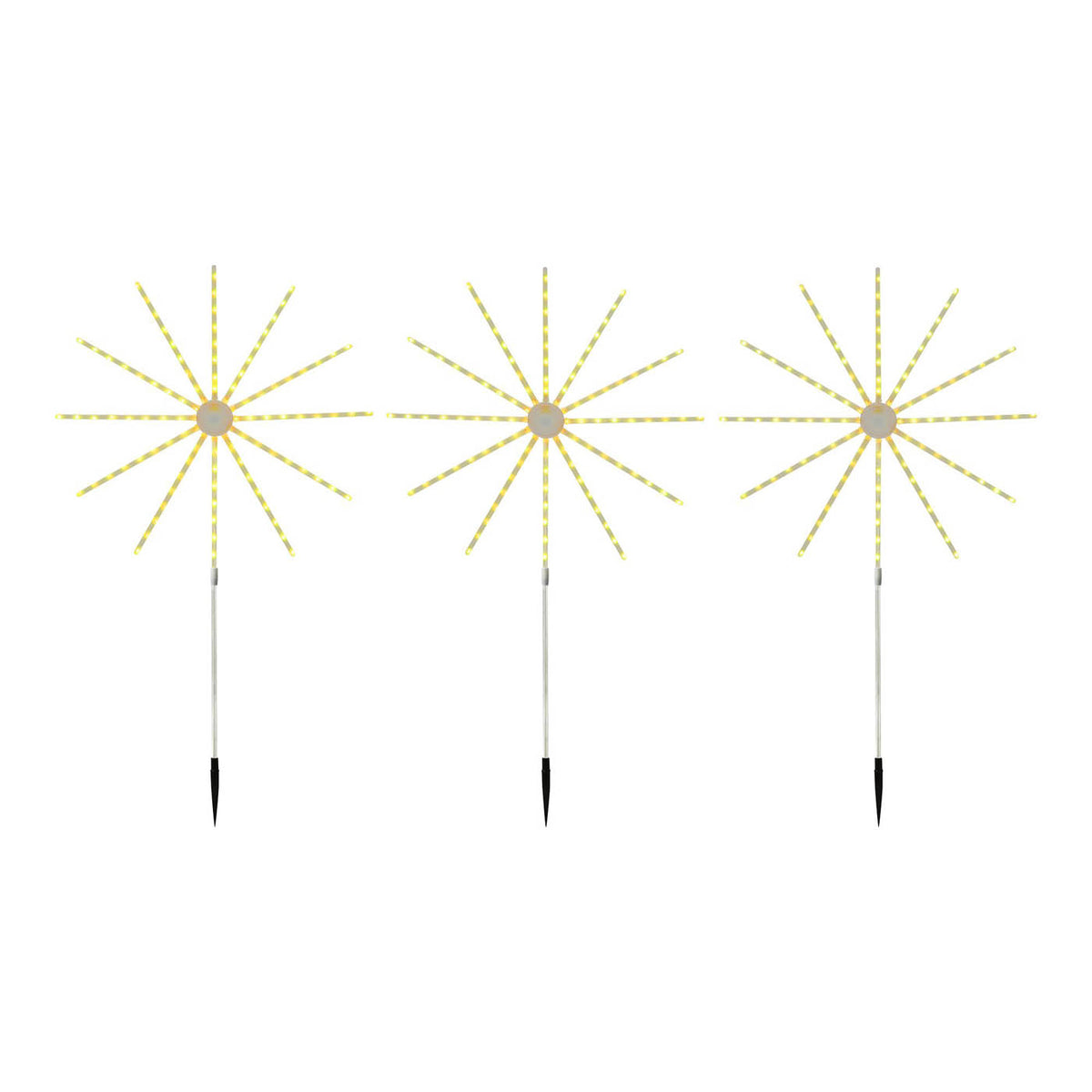 LED Garden Light Path Firework Multicolour With Timer (H)860mm Pack of 3 Lights - Image 3
