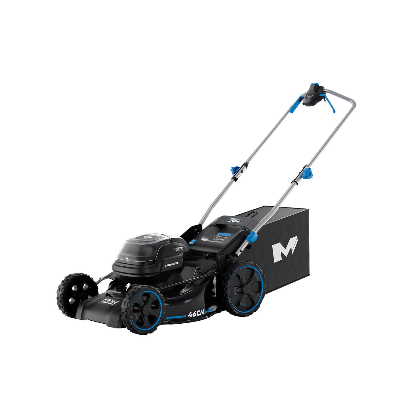 Mac Allister Cordless Push Lawnmower 46cm MCV1195LWM 72V 2 x 4Ah - Image 1
