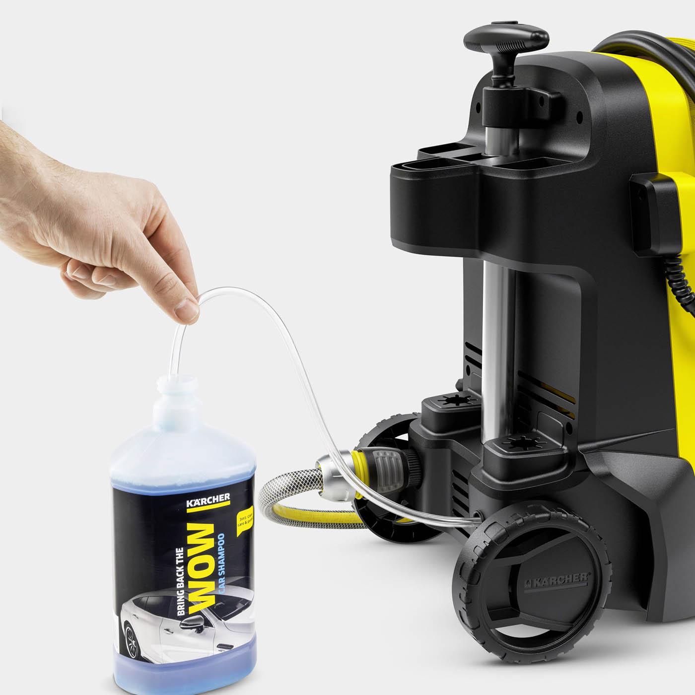 Karcher K5 Classic High Pressure Washer Jet Corded Wheeled Handle 145bar 2.1kW - Image 7
