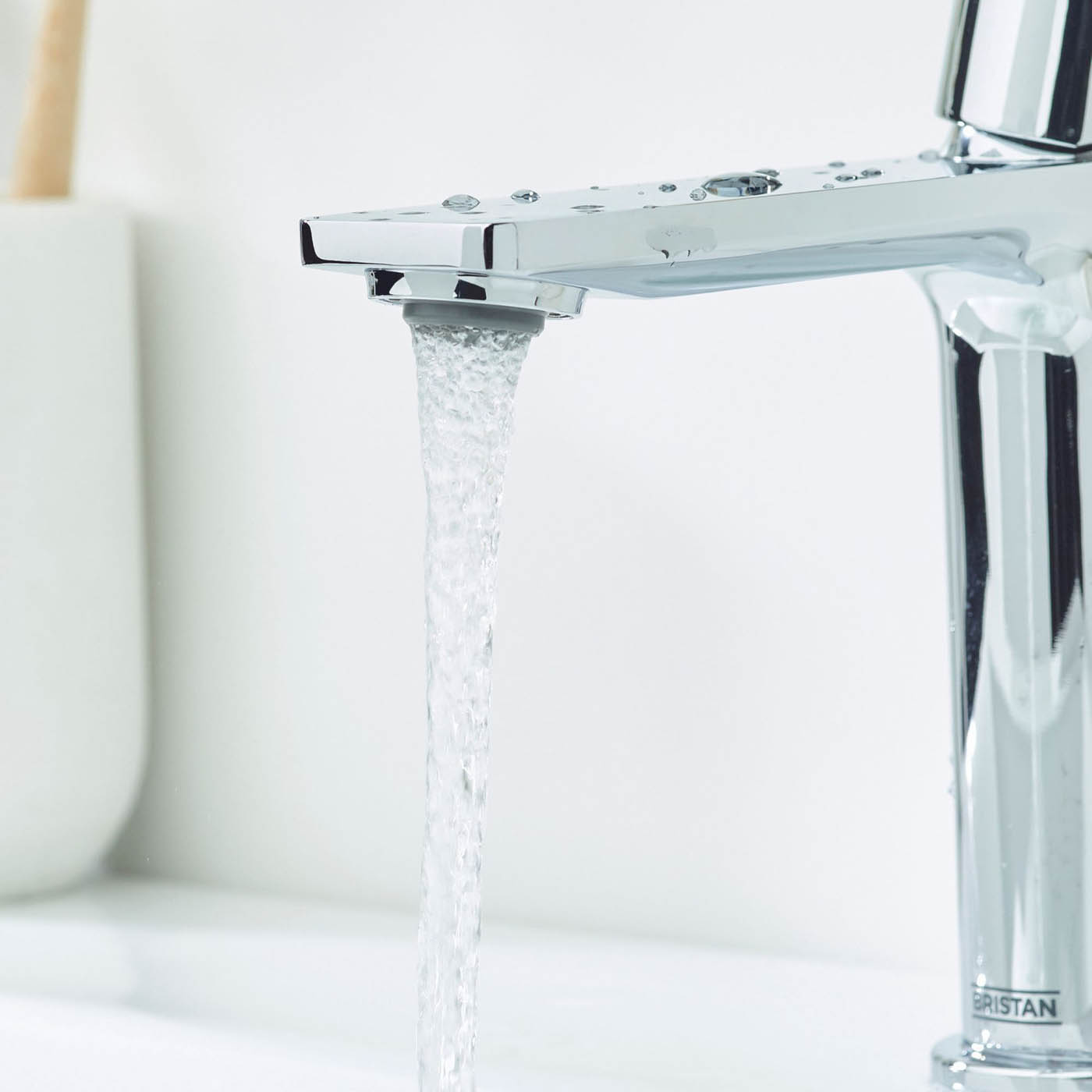 Bristan Bathroom Basin Tap Mono Mixer Chrome Single Lever Square Faucet - Image 8