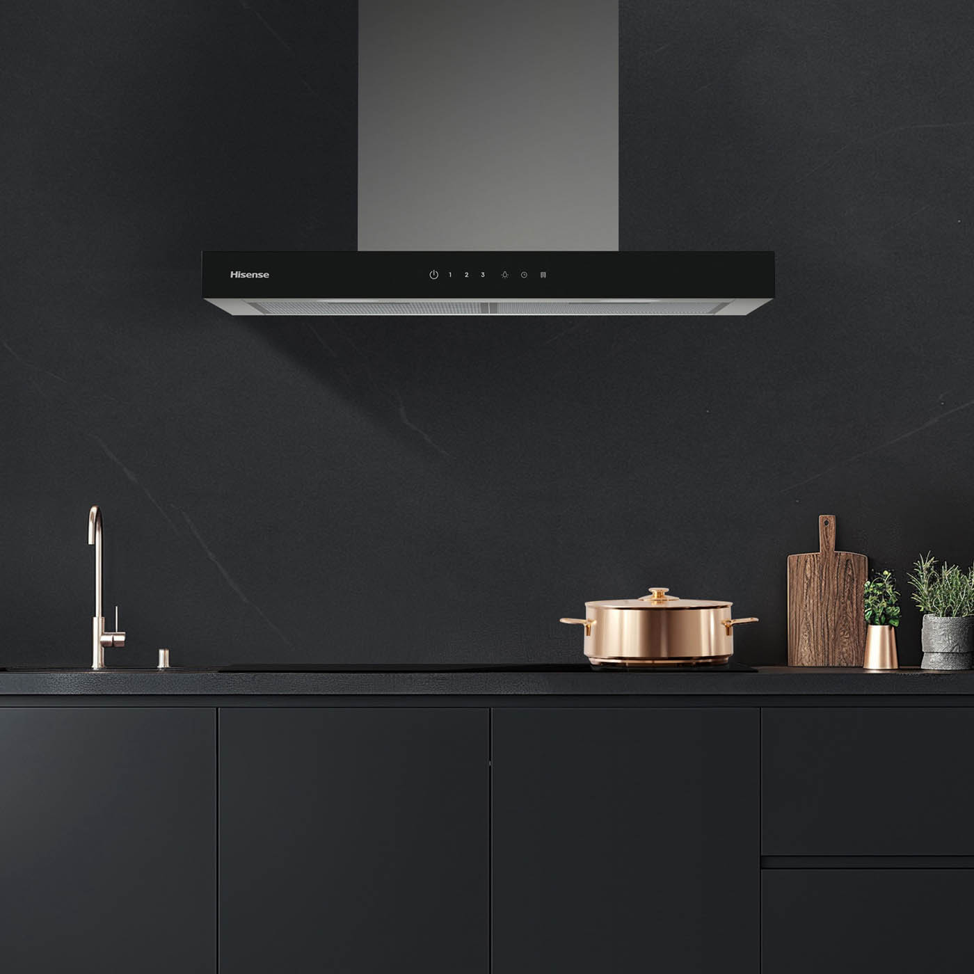 Hisense Cooker Hood 60cm Chimney CH6T14BXBUK Steel Extractor Fan Timer Modern - Image 2
