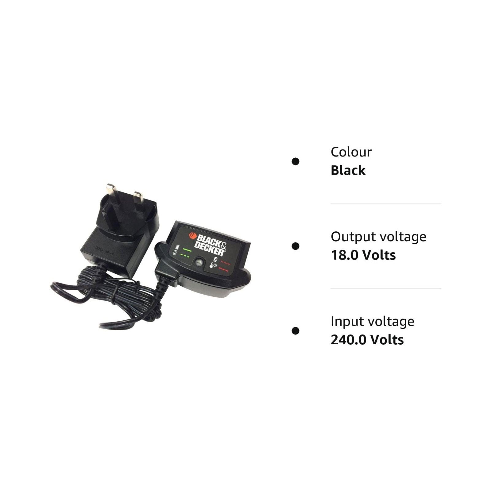 Black And Decker Battery Charger Necalon For BL1518 1.5Ah 2 Ah 4Ah Batteries - Image 2