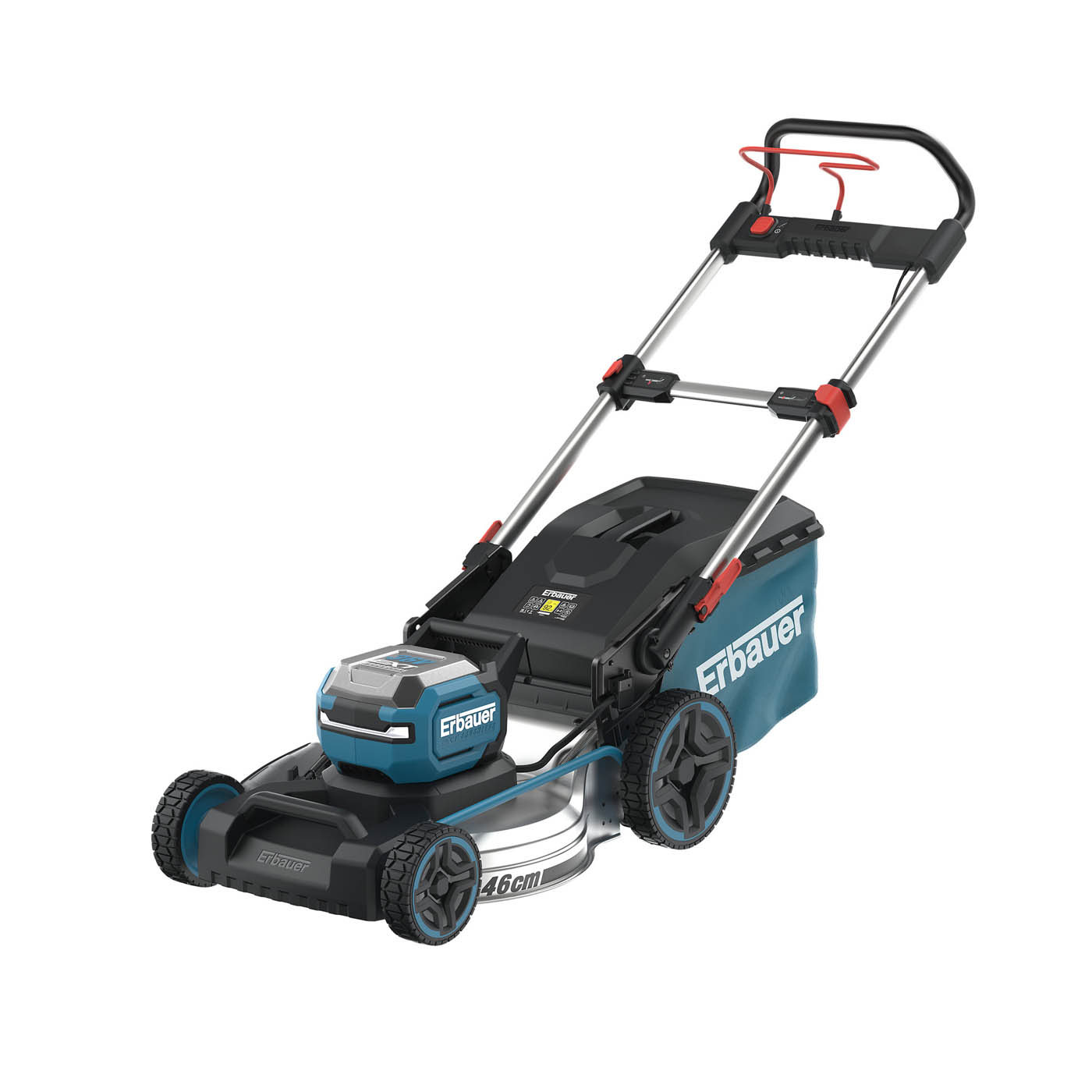 Erbauer Lawnmower Cordless 36V Li-Ion ERT1042GLM Garden 46cm Rotary Body Only - Image 1