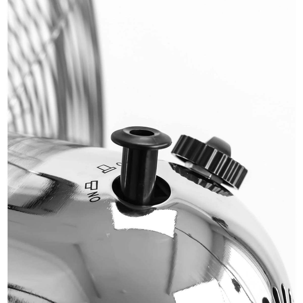 Status Desk Fan 12" Electric Chrome 3 Speeds Oscillating Office Home Indoor - Image 2