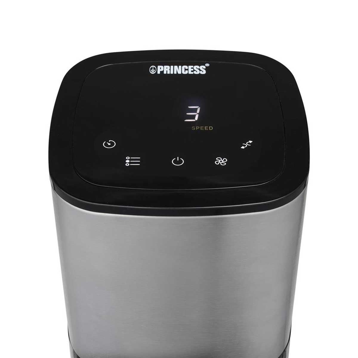 Princess Tower Fan Smart Black Portable Cooler Remote Modern 3 Speed Modern 50W - Image 2