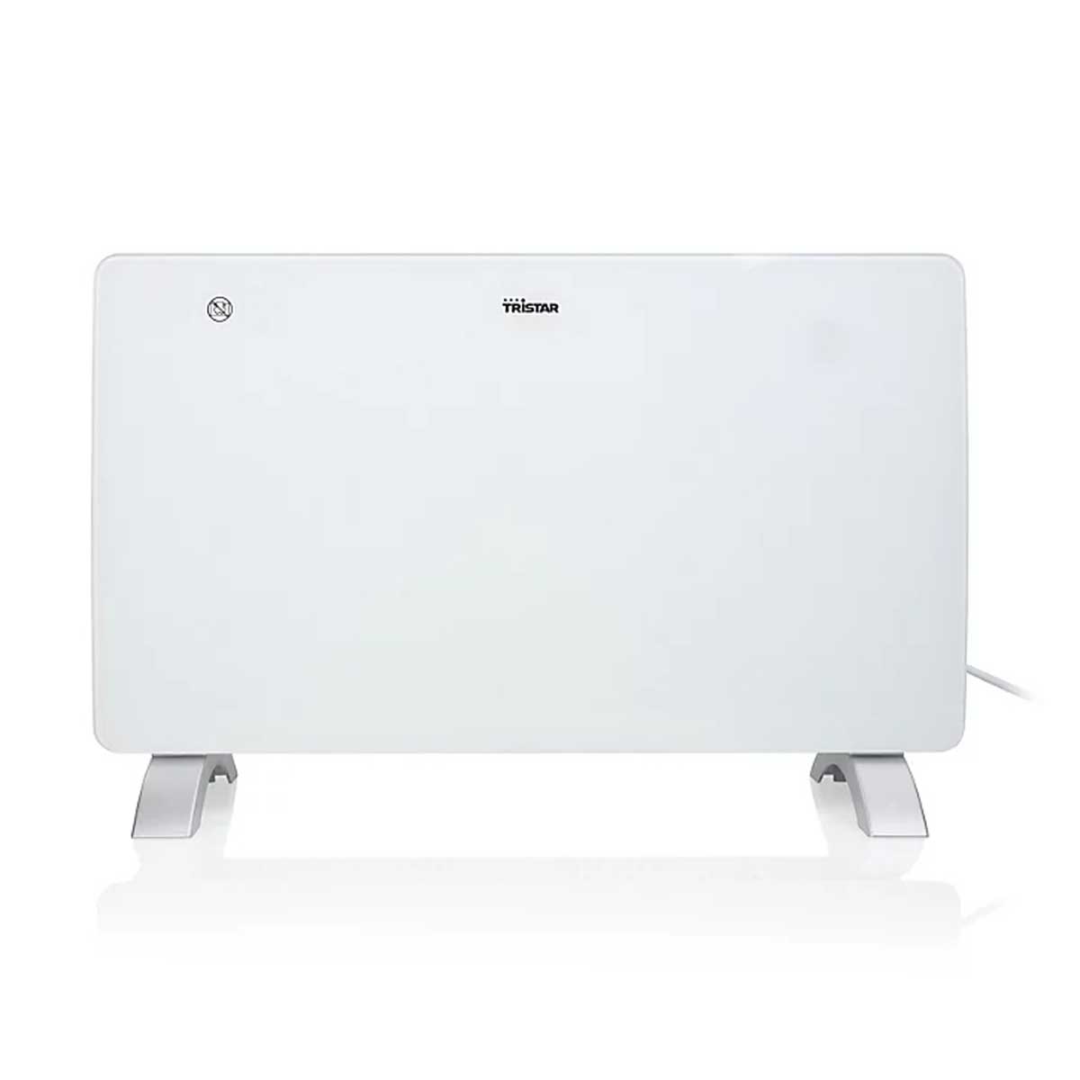 Tristar Panel Heater Electric Glass White Portable Freestanding Thermostat 1000W - Image 2