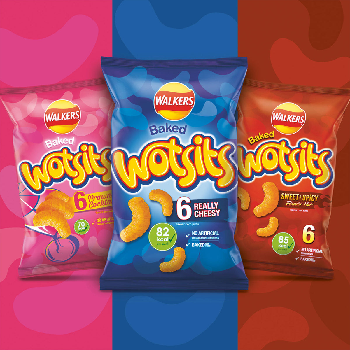 Walkers Crisps Baked Wotsits Really Cheesy Snacks 72 Bags x 16.5g - Image 3