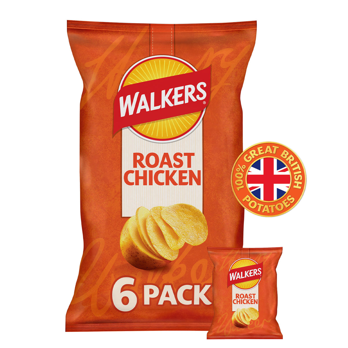 Walkers Crisps Roast Chicken Sharing Multipack 180 x 25g - Image 3