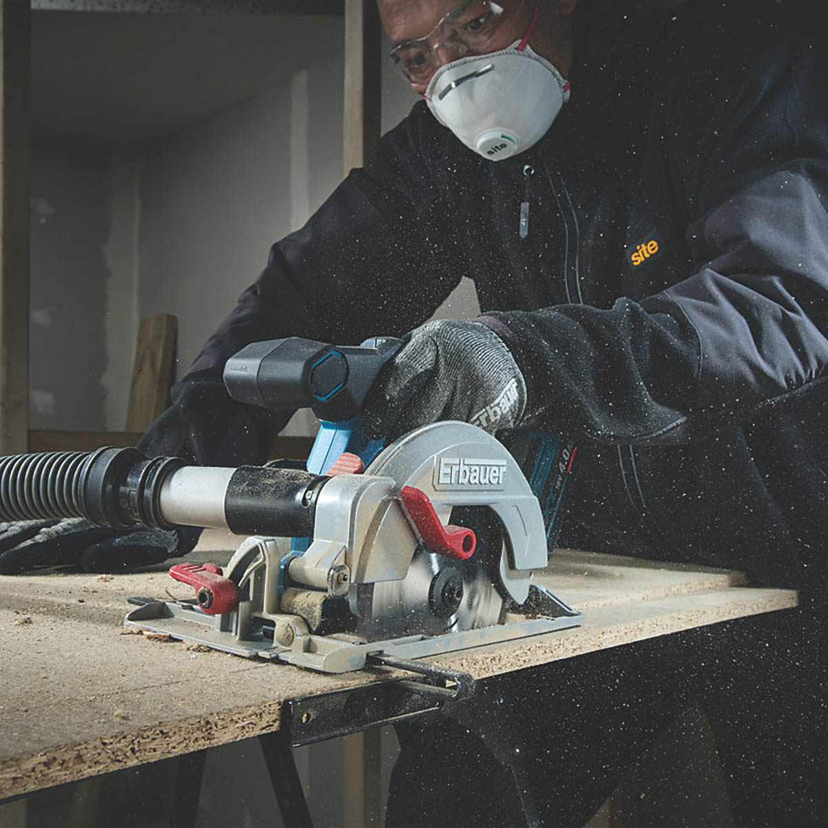 Erbauer Circular Saw Cordless 18V Li-Ion ERI1085CSW 165mm Brushless Body Only - Image 5