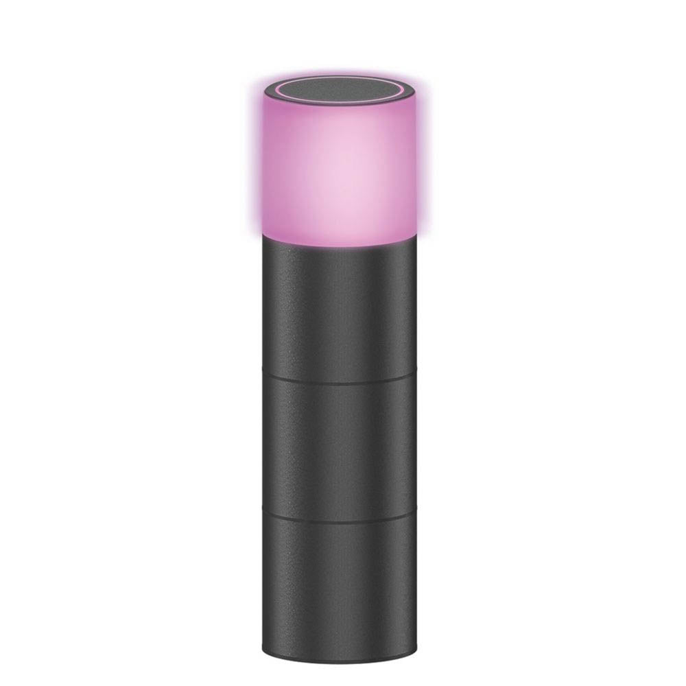 Outdoor Post Light LED Warm White Smart Black Garden Patio Modern 4.4W 380lm - Image 2