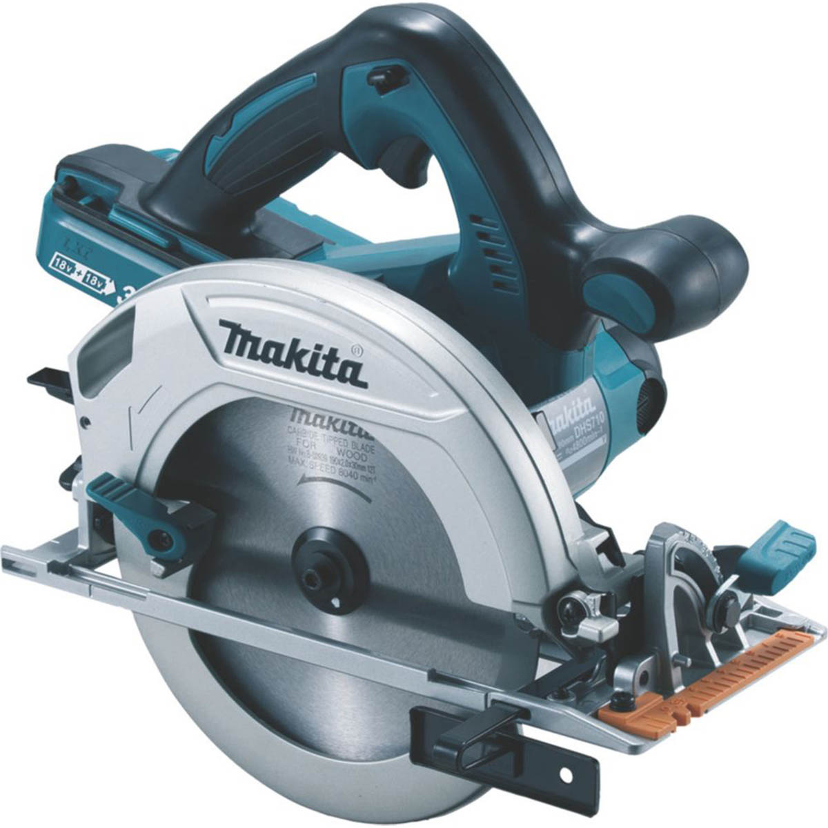 Makita Circular Saw Cordless 36V Li-Ion DHS710ZJ Heavy Duty 190mm Body Only - Image 1