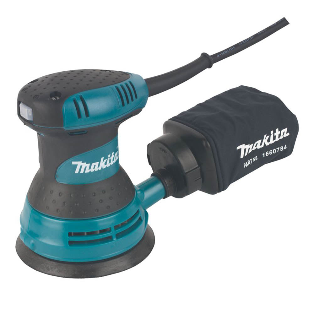 Makita Random Orbit Sander Electric BO5030/2 Ergonomic 125mm Compact 300W - Image 2
