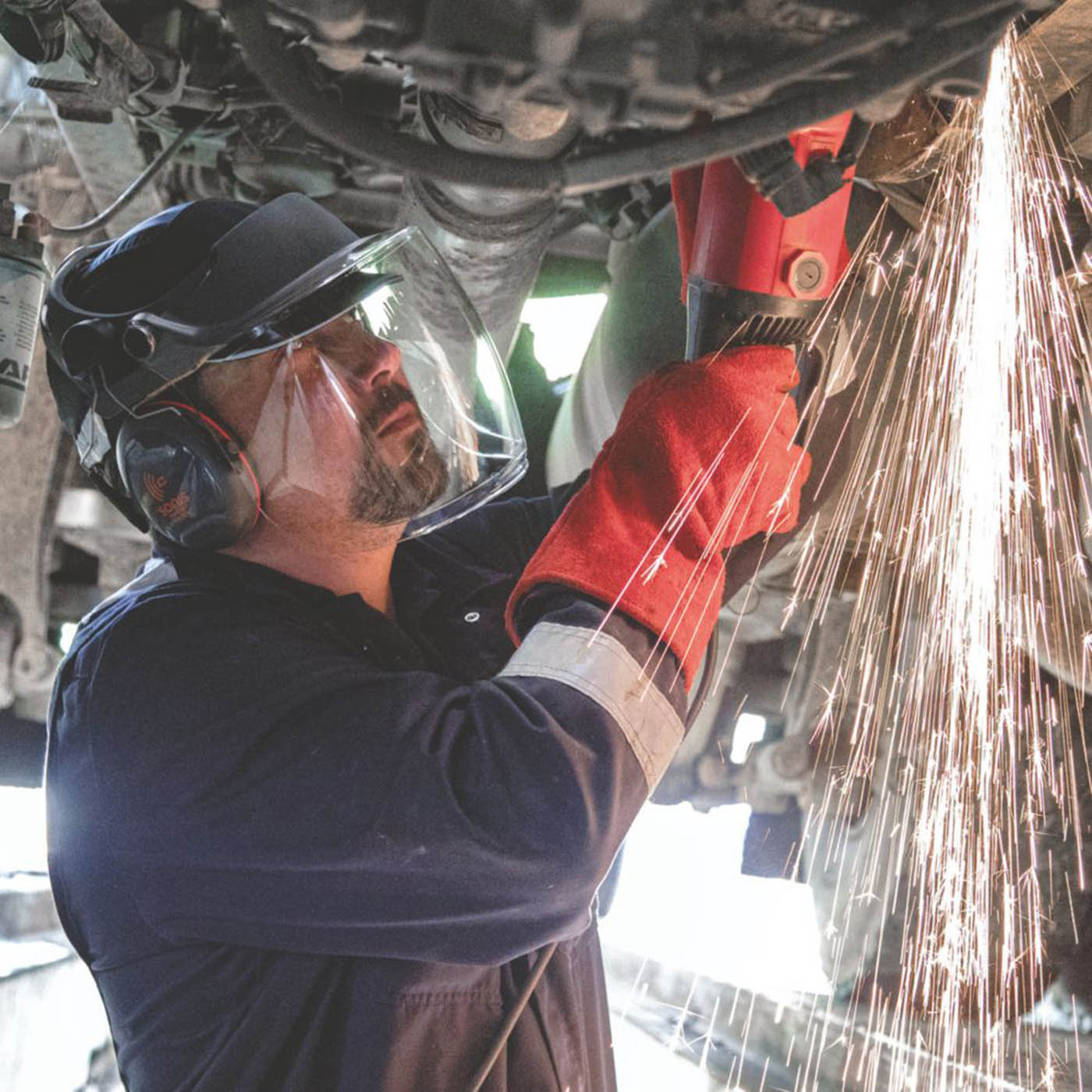 JSP Industrial Browguard System Clear Face Shield EVOGuard C2 UV Protection - Image 2