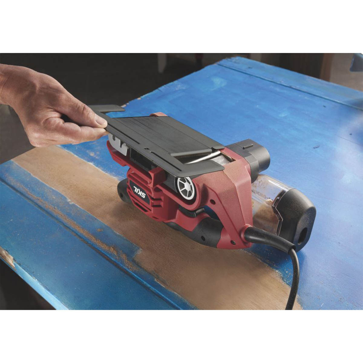 Skil Belt Sander Electric SR1U7615AB 3" Powerful Wood Working Tool Compact 710W - Image 3