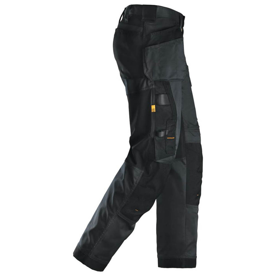 Snickers Mens Work Trousers Stretch Black Breathable Holster Pockets 36" W 30" L - Image 5