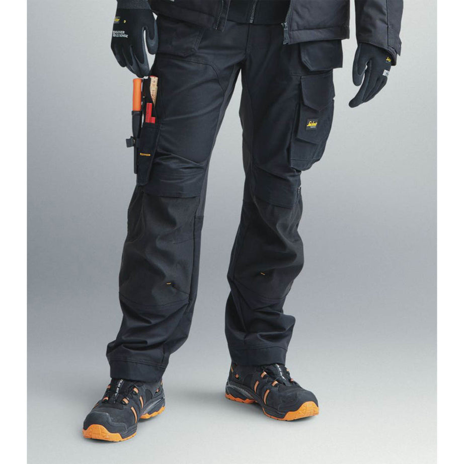 Snickers Mens Work Trousers Stretch Black Breathable Holster Pockets 36" W 30" L - Image 6