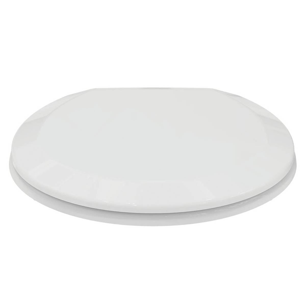 Toilet Seat Oval Lightweight White Duraplast Adjustable Bottom Fix Durable - Image 2