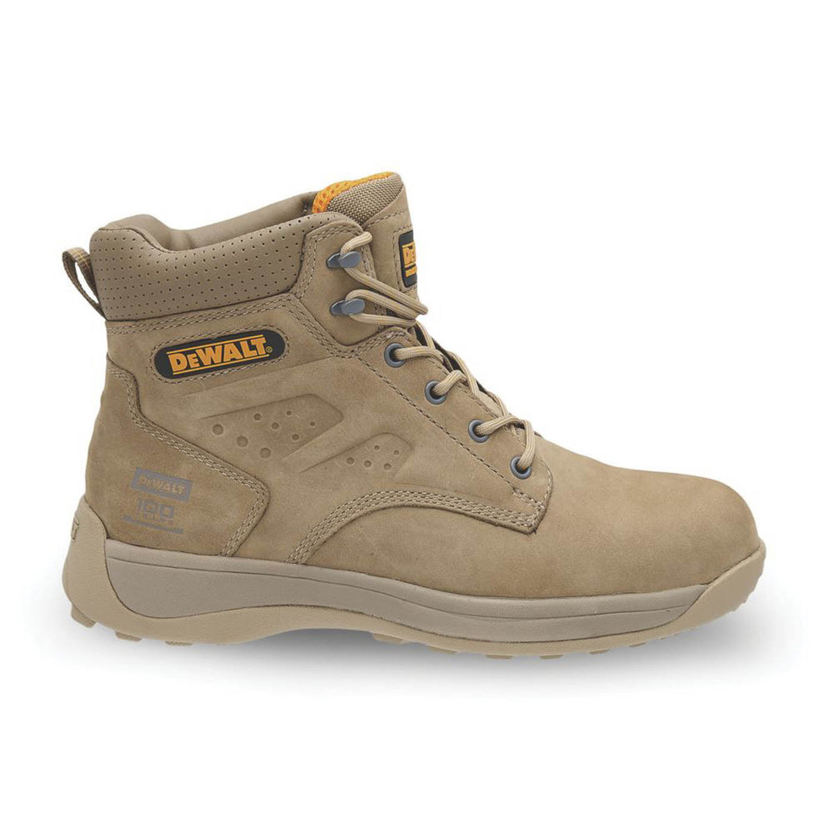 DeWalt Safety Boots Mens Standard Fit Natural Work Shoes Steel Toe Size 6 - Image 2