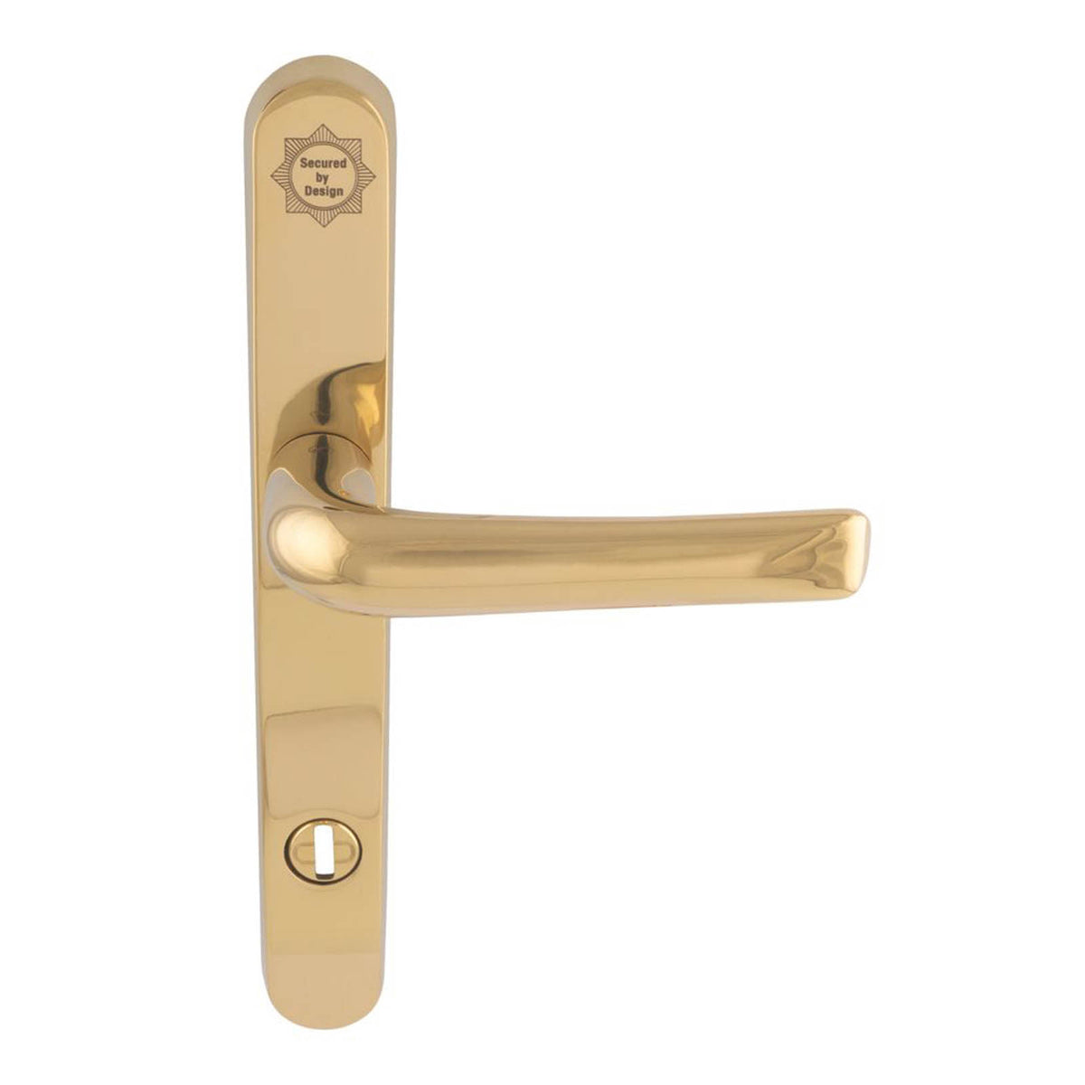 Smith & Locke Door Handles Pair Polished Brass - Image 4