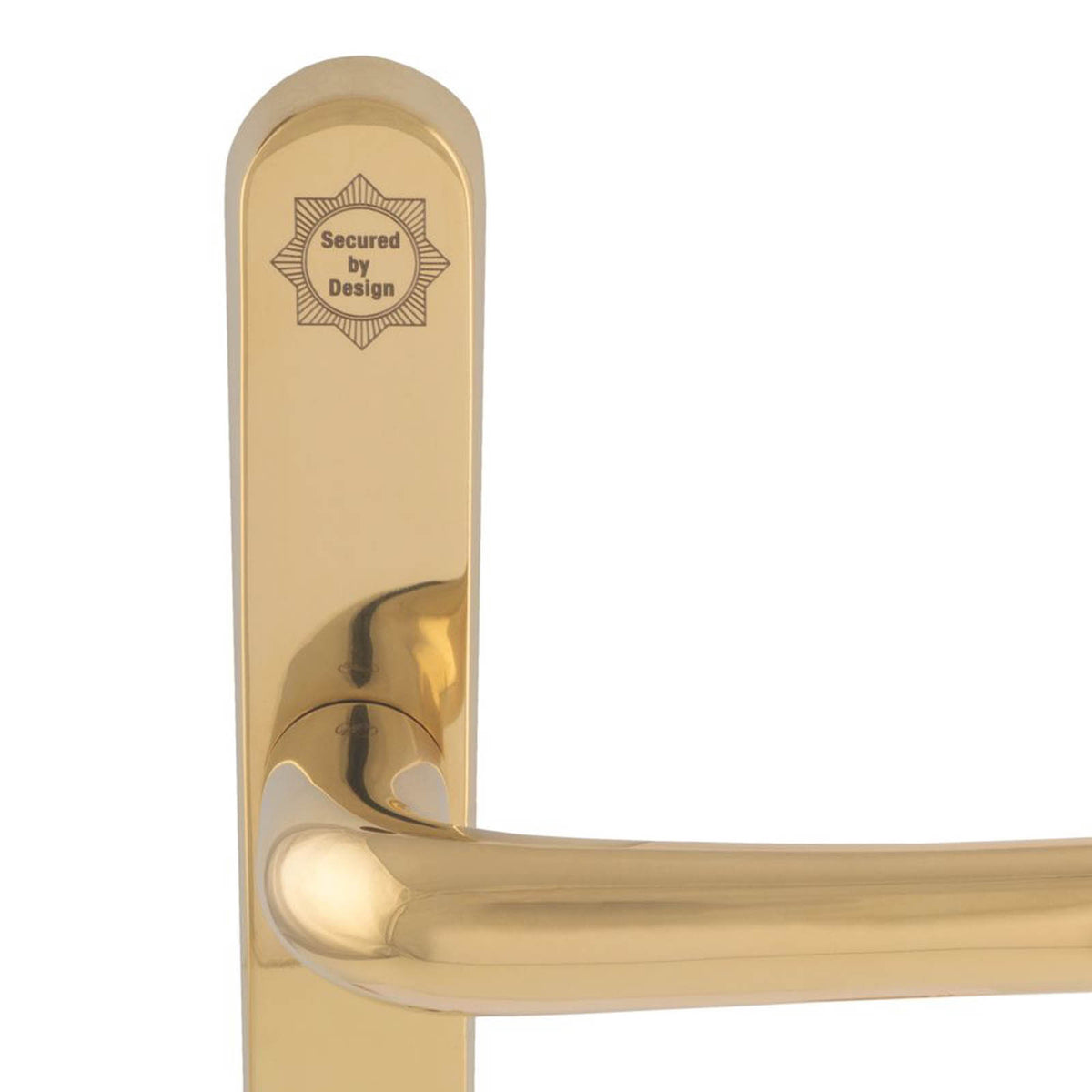 Smith & Locke Door Handles Pair Polished Brass - Image 5