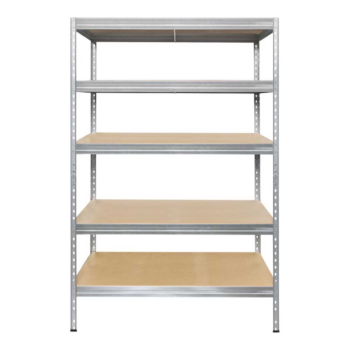 Shelving Unit 5 Tier Heavy Duty Galvanised Steel Garage Racking Storage Shelves - Image 3