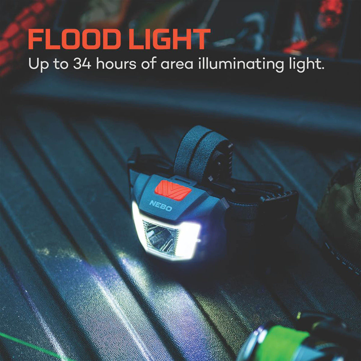 Nebo Einstein Duo 400 Rechargeable LED Headlamp Storm Grey 400lm - Image 2