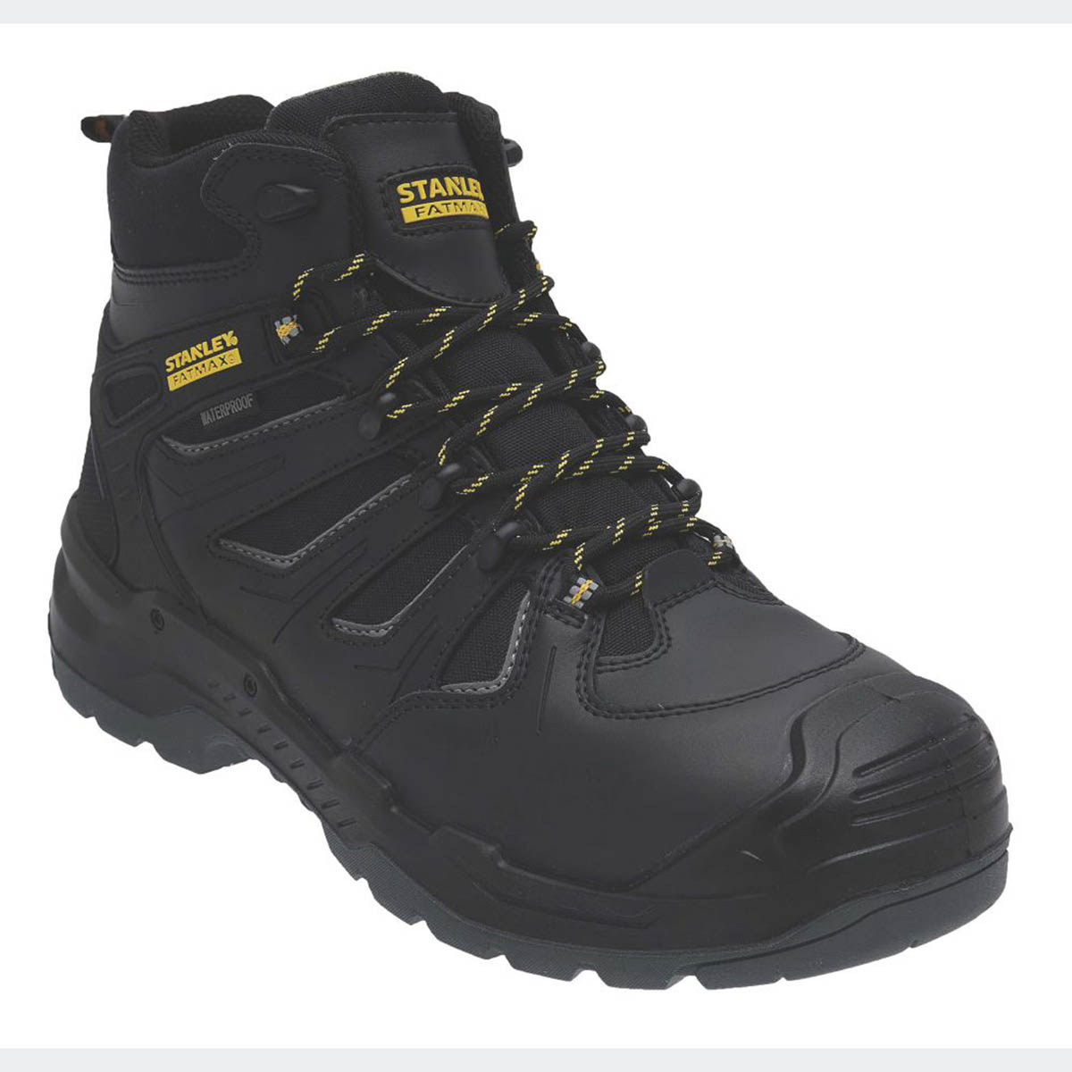 Stanley FatMax Mens Safety Boots Mountford Black Waterproof Steel Toe Cap Size 7 - Image 1